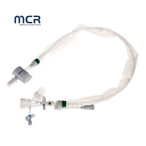 Protective Sleeve Push Switch Design Closed Suction Catheter/System for