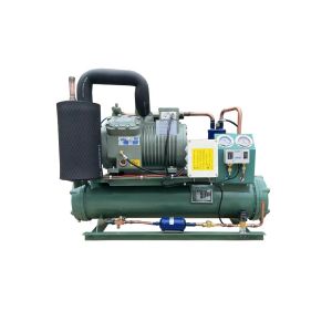 5HP Water Cooled Condensing Unit with Shell and Tube Seawater Condenser for Cold