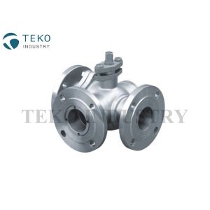 Wholesale Three Way JIS Ball Valve L Port T Port Soft Seated For Oil / Gas Applications from china suppliers