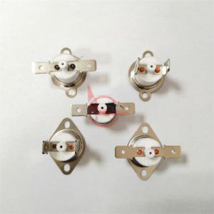 Manual Reset 12.4mm Ceramic KSD301 Thermostat with Bracket Terminal