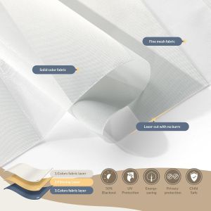 Premium Double Layer Dual Day And Night Zebra Roller Blind Fabric For Windows