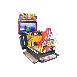 Electronic Shooting Racing Game Machine 3d Sky Trooper For Single Player