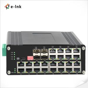 Industrial L2+ 24-Port 10/100/1000T 802.3at PoE + 4-Port 1000X SFP Managed