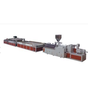 China WPC Display Board Wood Plastic Composite Extrusion Line , WPC Foam Board Machine on sale