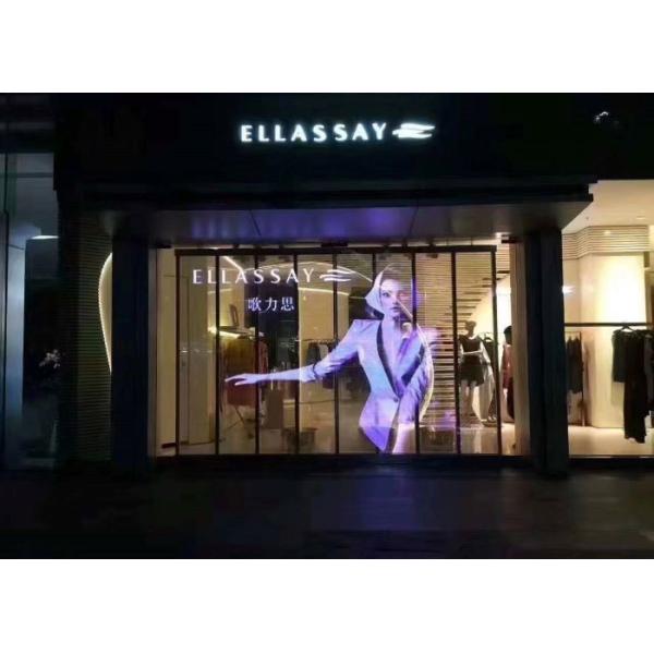 Full Color Transparent LED Display Screen Easy Maintenance Video Function