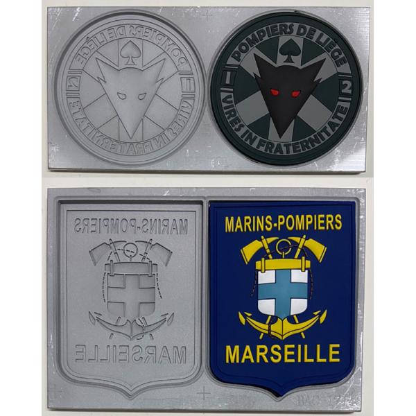 Endless Array Garment Pantone Rubber PVC Patch Embossed 2D Soft Rubber Patches