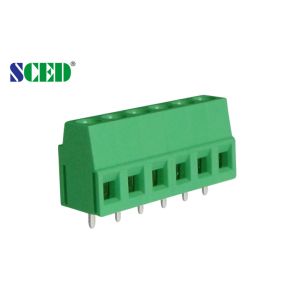 Green Color 5.08mm Pitch PCB Screw Terminal Block 300V 10A M3 2-24 Poles