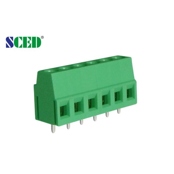 Green Color 5.08mm Pitch PCB Screw Terminal Block 300V 10A M3 2-24 Poles