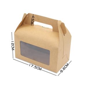 Custom Printing Folding Paper Sweet Box Cake Packing With Handle