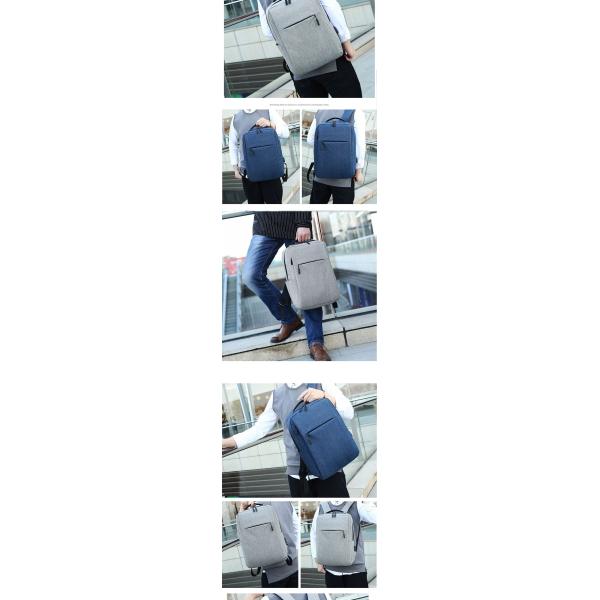 Antitheft Mens Travel Computer Backpack Waterproof Office Backpack With USB Charging Port