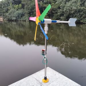 Garden Yard Rainbow Windmills Wind Turbine Weather Vane Spinner Power Generator