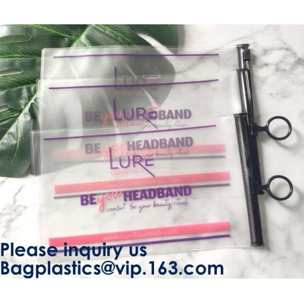 Sinicline Nice Pvc Eva Slider Zipper String Biodegradable T-Shirt Packaging Plastic Bag With Logos Custom Logo Printed