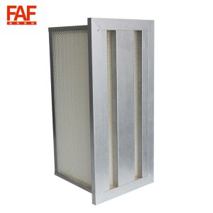 HEPA V Bank Filter Microfiber Medium Material For Air Handling Unit