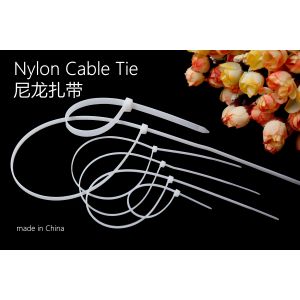 Self Locking Cable Ties Plastic Cable Tie 3*60-200 Mm Custom Made