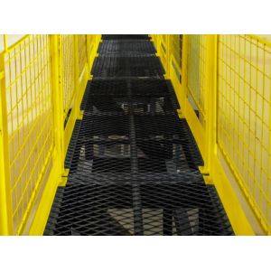 Galvanised Expanded Metal Walkway Grating 4mm Thickness 1.5m Width