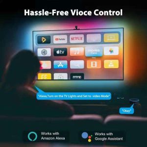 Tuya Smart App Control Sync Screen LED TV Backlight With Camera