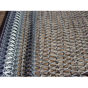 Ss304 Galvanized Steel Stainless Mesh Conveyor Belt Corrosion Resistant