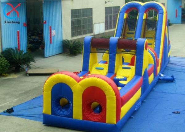 Quality Customized Inflatable Obstacle Course Inflatable Bouncy Jumping Castle With Slides for sale