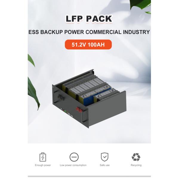 51.2V 100Ah 5.12KWh LFP Battery For Solar ESS Backup Power Commercial Industrial