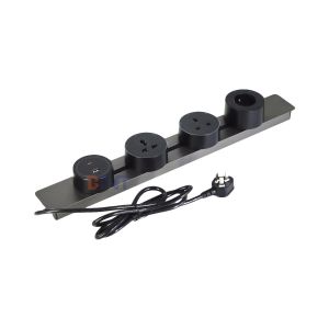 China Multi Outlets Power Rail Track Socket New Style Wall Mounted Removable Power Socket Convenient for Kitchen on sale