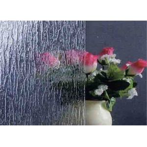 Decorating Clear Patterned Glass , 3mm Thickness Patterned Figured Glass