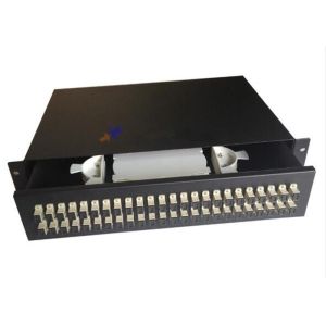Steel Sc Fiber Optic Joint Box , 48 Port Fiber Patch Panel Drawer Type