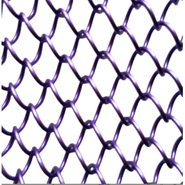 Quality Easy installation Colourful Chain Link Mesh Drapery for Wall Cladding Curtain for sale