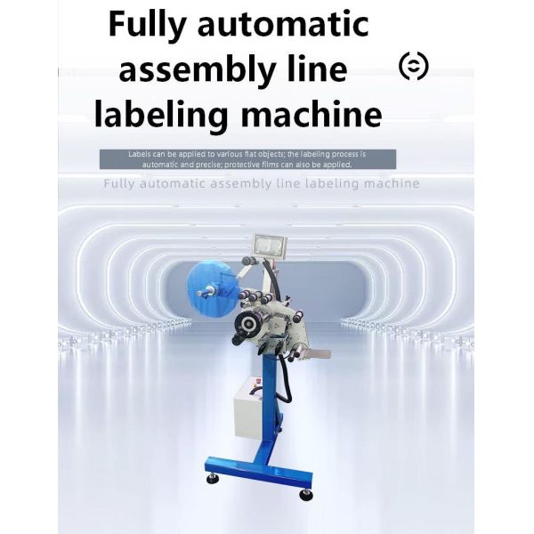 Fully Automatic Flat Assembly Line Labeling Machine CH-605 for Bottles Cans Cartons Fast Speed Touch Screen Energy Saving