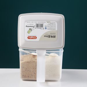 Salt Chicken Essence 2 Compartment Kitchen Seasoning Box With Spoon