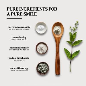 2 Oz Hydroxyapatite Remineralizing Powder For Teeth Fluoride Free Peppermint