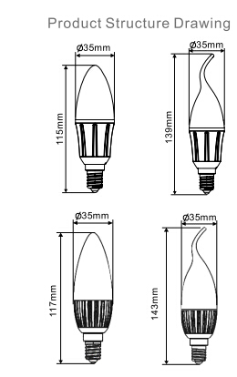 LED Candle Light LB26/LB38