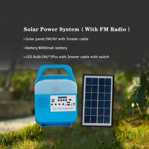 Wholesale 6PCS Multifunctional Emergency Solar Home Lighting System Panel Mini Kit from china suppliers