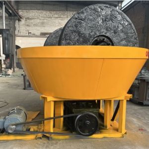 Double Rollers Wet Pan Mill 1100 1200 Model Gold Powder Making Machine With 400