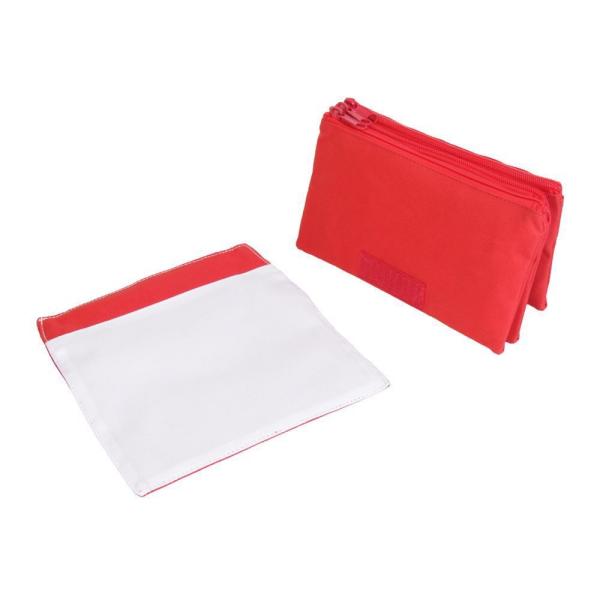 Sublimation Blank Student Pencil Pouch Personalized Creative Three-Layer Flip Cover Zipper Stationery Bag For Storing Accessories And Cosmetics