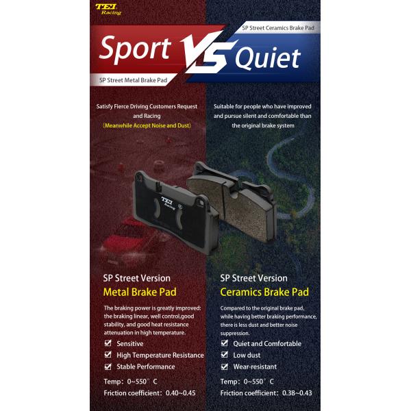 TEiRacing Street Version S60-Plus 6 Pot Monoblock Caliper Big Brake Kit For 19/20/21/22 Inch Car Rim