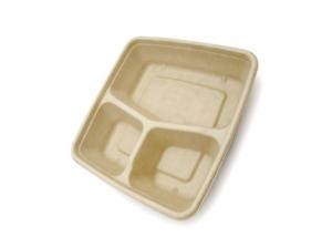 China 9 inch Outdoors Takeaway Food Containers Disposable Lunch Biodegradable Container on sale