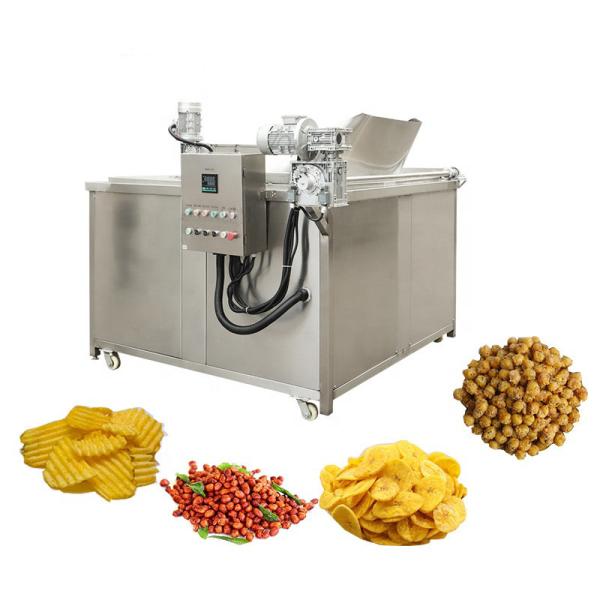 Quality 30kw Peanut Automatic Stirring Plantain Chips Frying Machine for sale