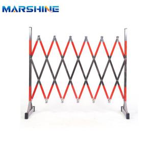 A Movable Folding Stainless Steel Expandable Barrier With Fixed Xxpansion Bolts