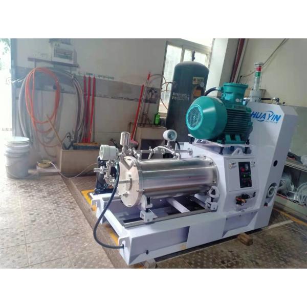 Large Flow 55kw Liquid-Particle Mixing Sand Mill Machine 30L Horizontal Bead