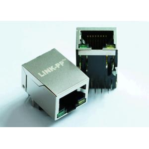 Wholesale ARJM11B1-809-JJ-EW4 2.5G Base-T 1x1 Port RJ45 Female Connector With LED from china suppliers