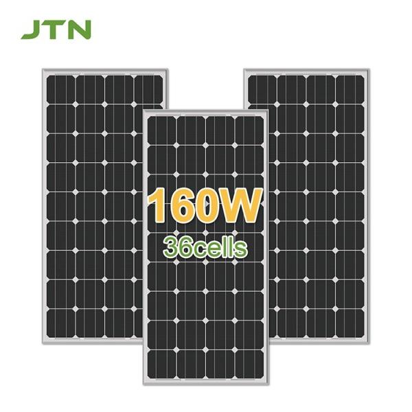 Quality 160W All Black Mono Solar Panel Bifacial Cells Customized for sale