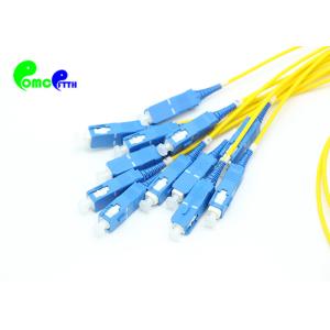 12 Cores SC UPC To SC APC OS2 G657A2 9 / 125 Optical Fiber fanout 2.0mm tail