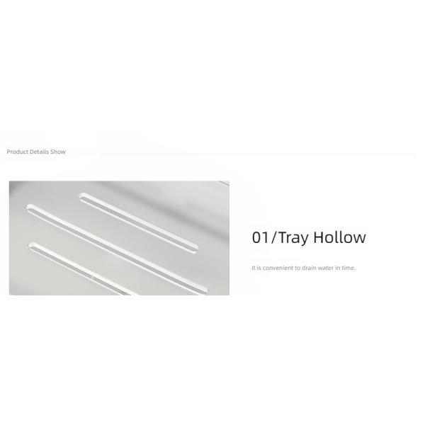 No Drilling Strong Adhesive Plastic Shower Caddy Soap Holder for Bathroom and Kitchen