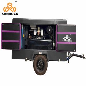 2800 KG Capacity Portable Screw Air Compressor 20Bar for Mining 340L Fuel Tank