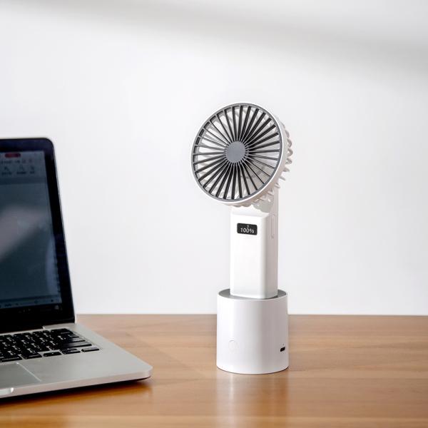 Quality Portable LED Digtial Display 4000mAh Mini USB Handheld Fan for sale