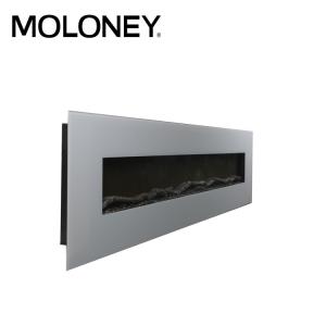 60'' Easy Installation Wall Mount Electric Fireplace 5-Level LED Lighting