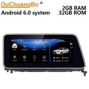 China Ouchuangbo car radio gps 4 Core CPU android 6.0 for Lexus RX270 350 450 with gps USB WIFI wifi Bluetooth SWC on sale