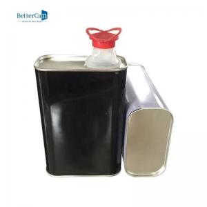 Wholesale 1L Car Paint Tin Plate Cans Square Auto Paint Can With Squeeze Lids from china suppliers