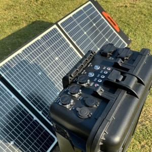 Hiking 100w Foldable Solar Panel 22.8% Conversion Efficiency