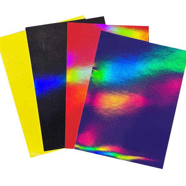 Recyclable Metallized Holographic Paper Sheets / Roll Customized Environment